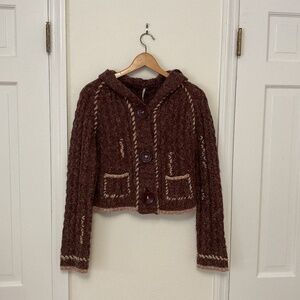 Free People wool blend sweater size L